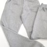 206 Утепленные брюки с манжетами, серый меланж
