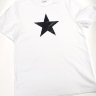 Женская футболка "Черная звезда", белый 