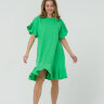 290 Платье с воланами, зеленый
