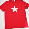 Детская футболка "Белая звезда", красный