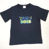 001 Футболка детская "Mini Boss", т.синий